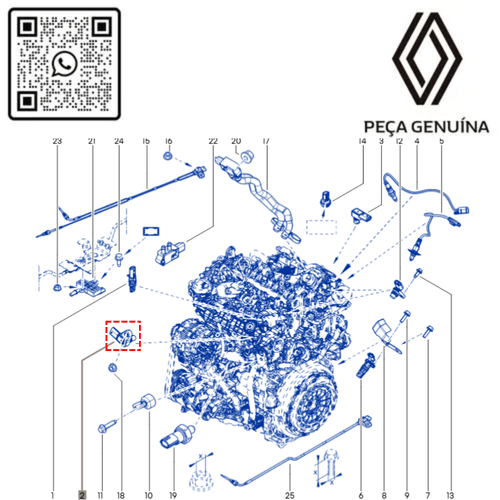 RN 492C0N 1449492C0N SENSOR MAP 1.3 16V H5H CAPDUSOROMB 4